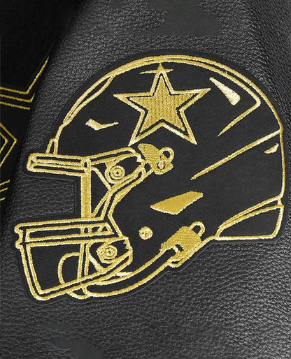 Dallas Cowboys Full-Zip Black Varsity Jacket