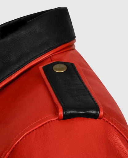 Men's Red Native Leather Jacket