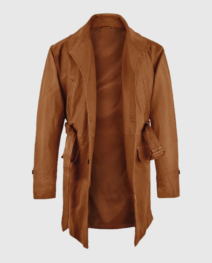 Brad Pitt Legends of the Fall Leather Trench Coat