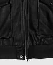 A2 Flight Bomber Leather Jacket For Men