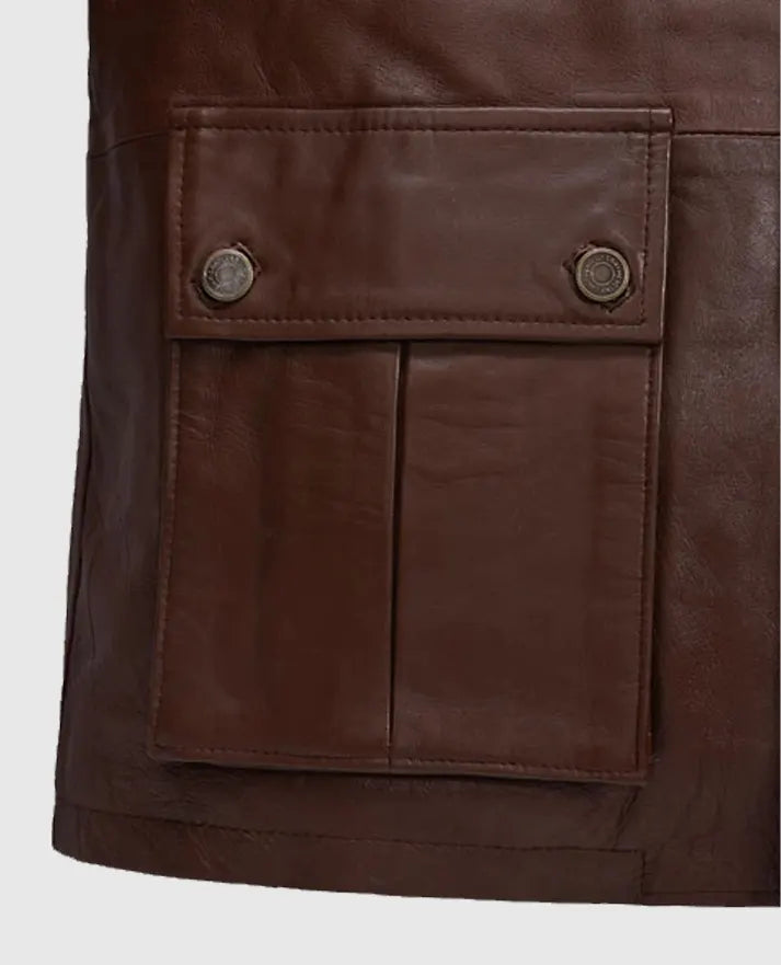 Sebastian Stan A Different Man Leather Jacket