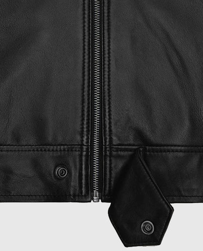 Michael Fassbender Black Leather Jacket