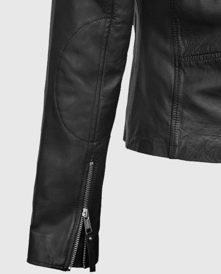 Elsa Pataky Biker Leather Jacket