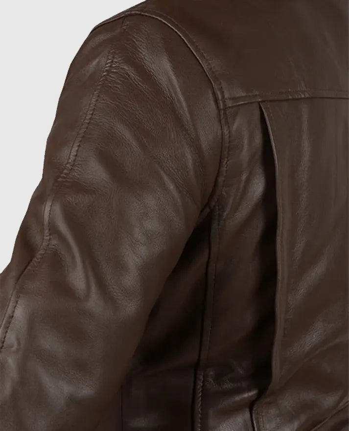 Leonardo DiCaprio Inception Brown Leather Jacket