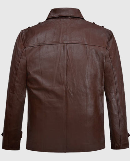 Sebastian Stan A Different Man Leather Jacket