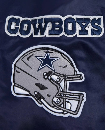 Dallas Cowboys Mashup Classic Rib Satin Jacket