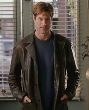 Aaron Eckhart Love Happens Brown Leather Trench Coat