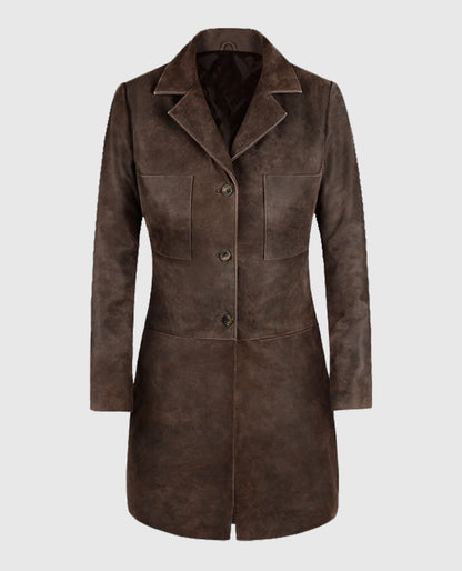 Annabelle Wallis The Mummy Brown Trench Coat