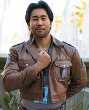 Attack on Titan Scouting Legion Brown Leather Jacket