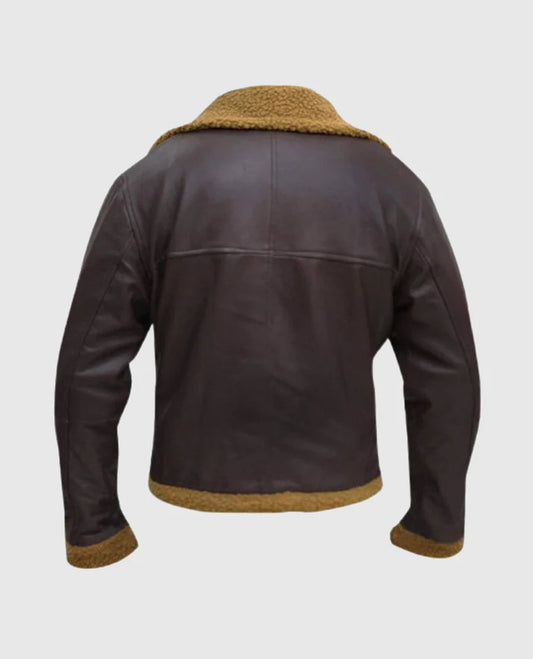 B3 Flying Aviator Pilot Shearling Brown Jacket
