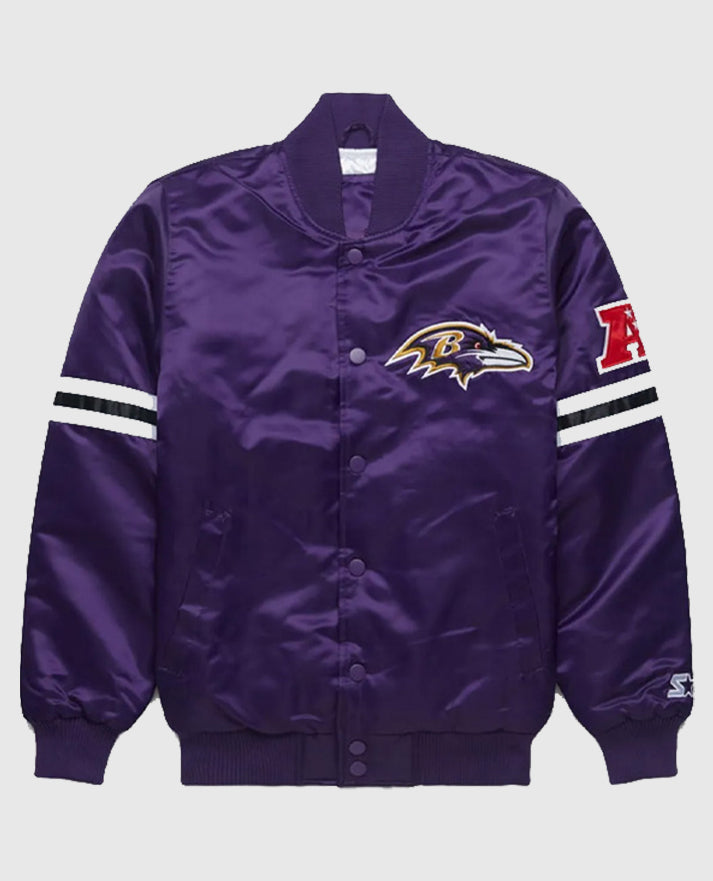 Baltimore Ravens Purple Bomber Jacket