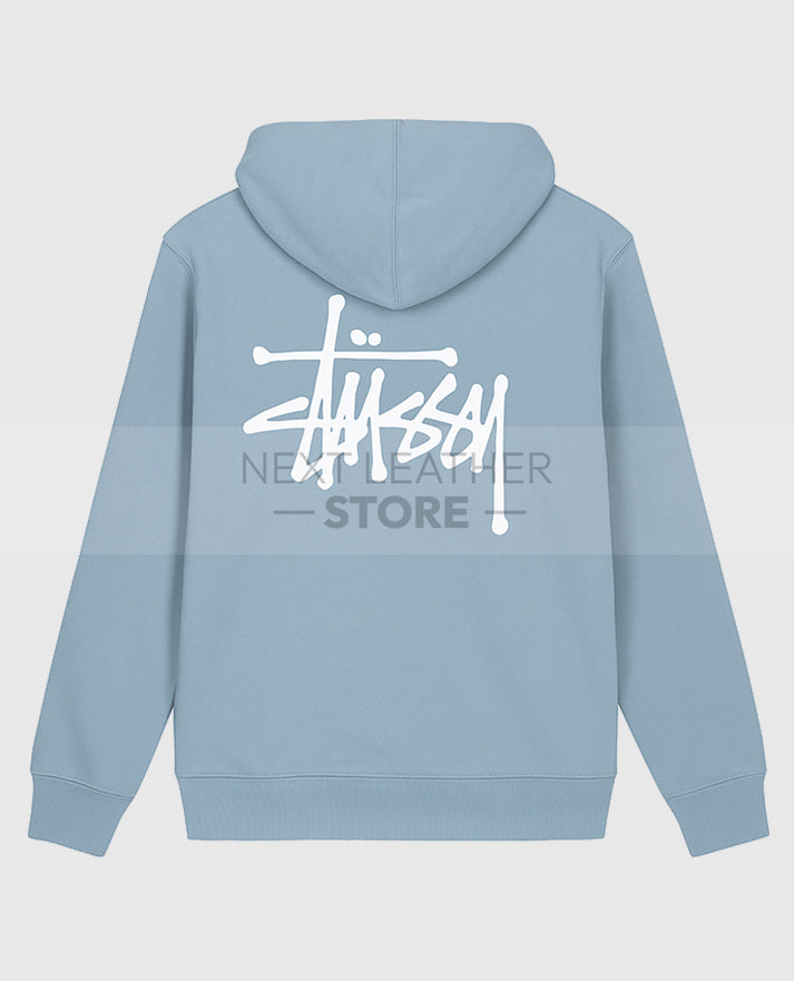 Basic Stussy Blue Pullover Hoodie