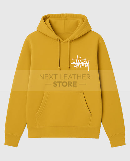 Basic Stussy Yellow Hoodie