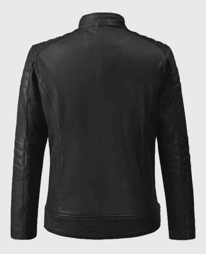 Black Firefly Biker Leather Jacket