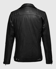 Black Ironwood Biker Leather Jacket