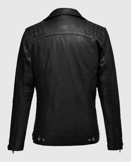 Black Ironwood Biker Leather Jacket