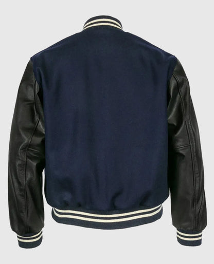 Black and Blue Detroit Tigers 1955 Letterman Jacket