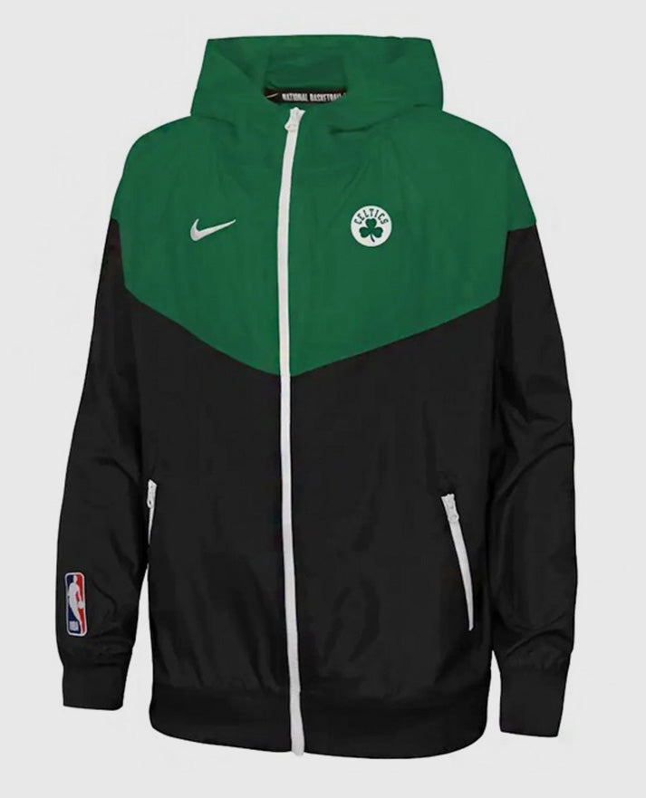 NBA Boston Celtics Black & Green Hooded Jacket