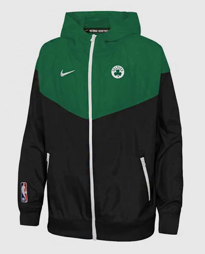 NBA Boston Celtics Black & Green Hooded Jacket