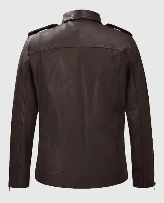  Brown Riding Rutland Leather Jacket