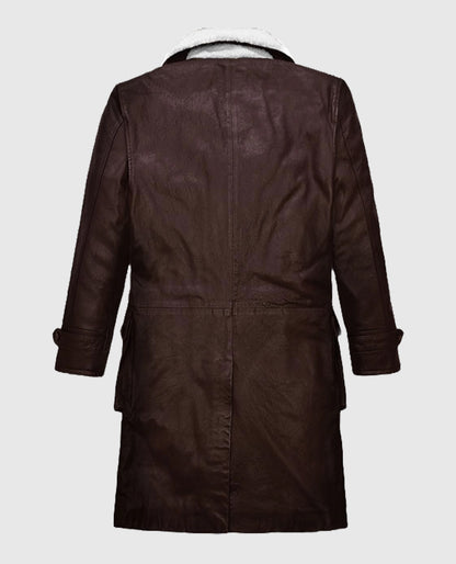  Brown Washed and Wax Tom Hardy Trench Coat