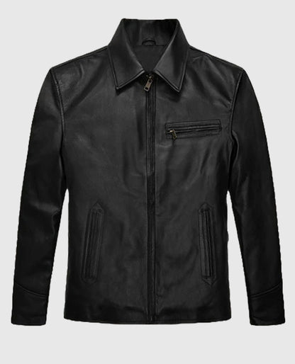 Bruce Willis Death Wish Black Leather Jacket