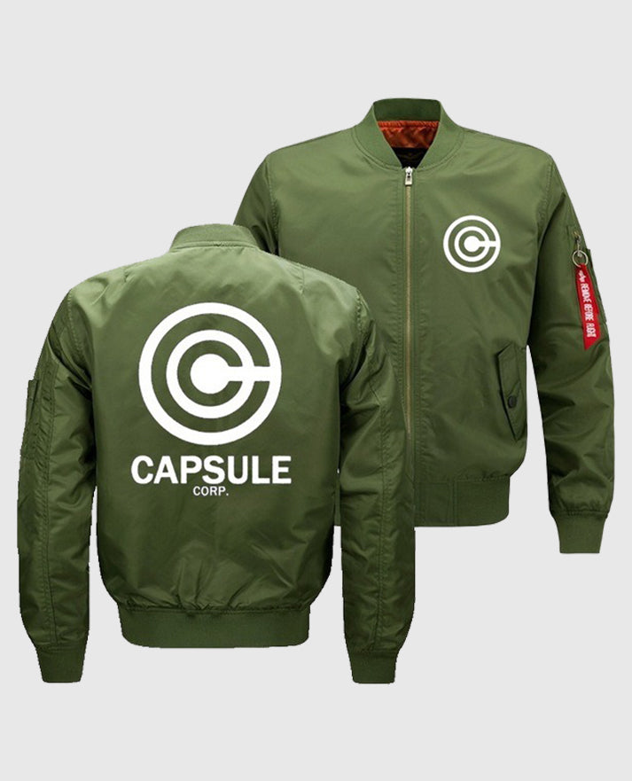 Capsule Corp Green Bomber Jacket