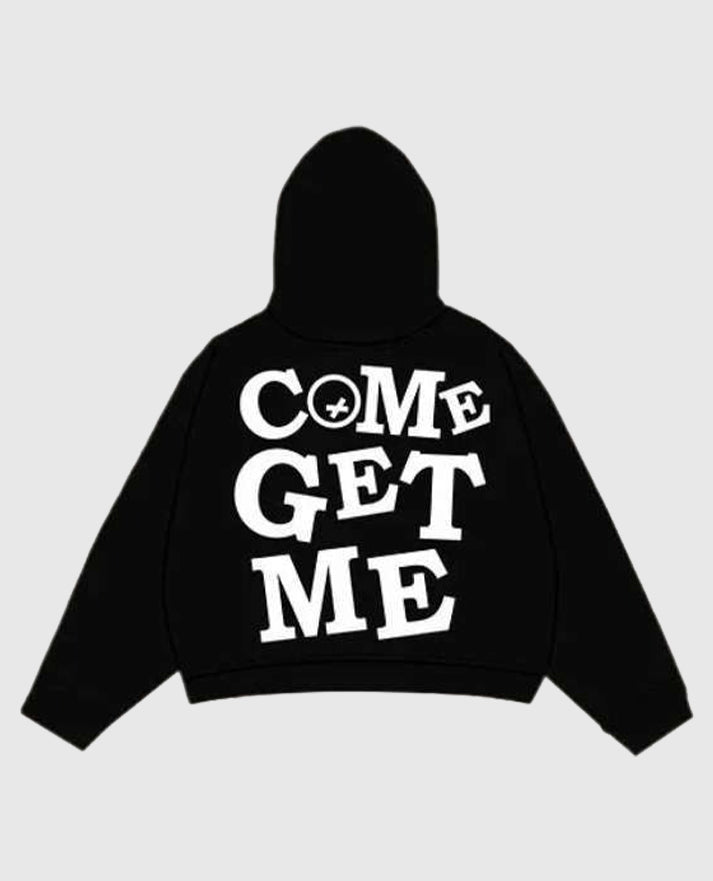 Come Get Me Black Pullover Hoodie