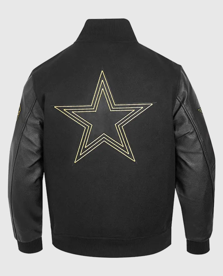 Dallas Cowboys Full-Zip Black Varsity Jacket