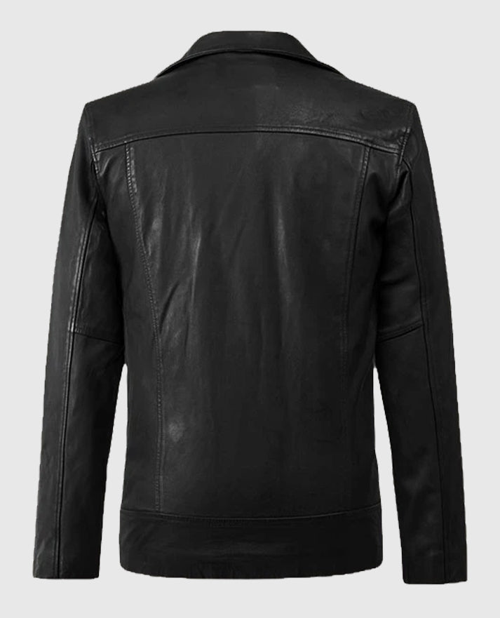 Dauntless Black Biker Leather Jacket