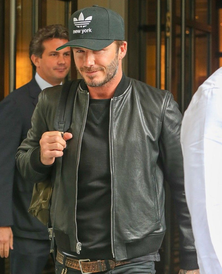 David Beckham Mercer Hotel NYC Leather Jacket