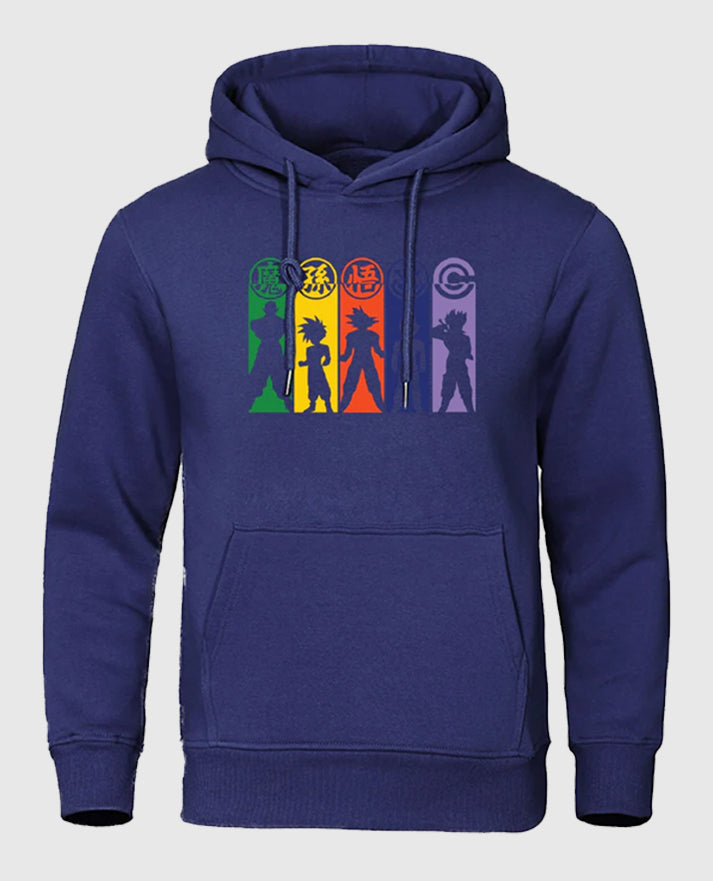 Dragon Ball Amazing Characters Dark Blue Hoodies