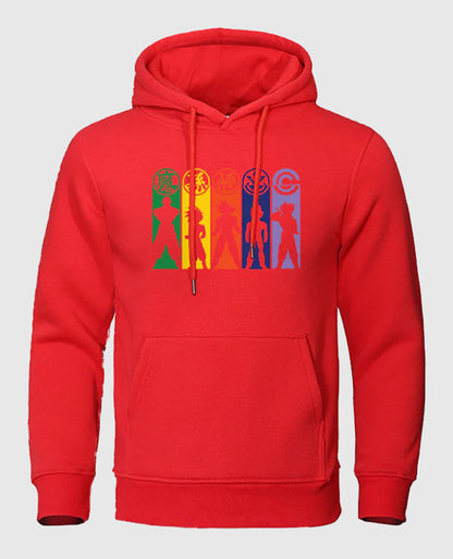 Dragon Ball Amazing Characters Dark Red Hoodies