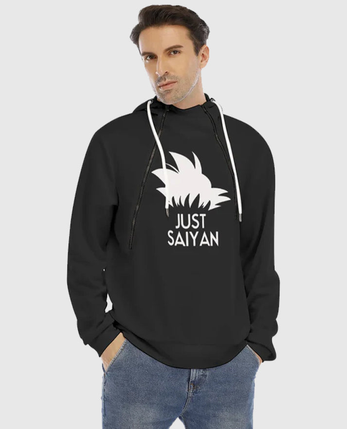Dragon Ball Just Saiyan Black Hoodie