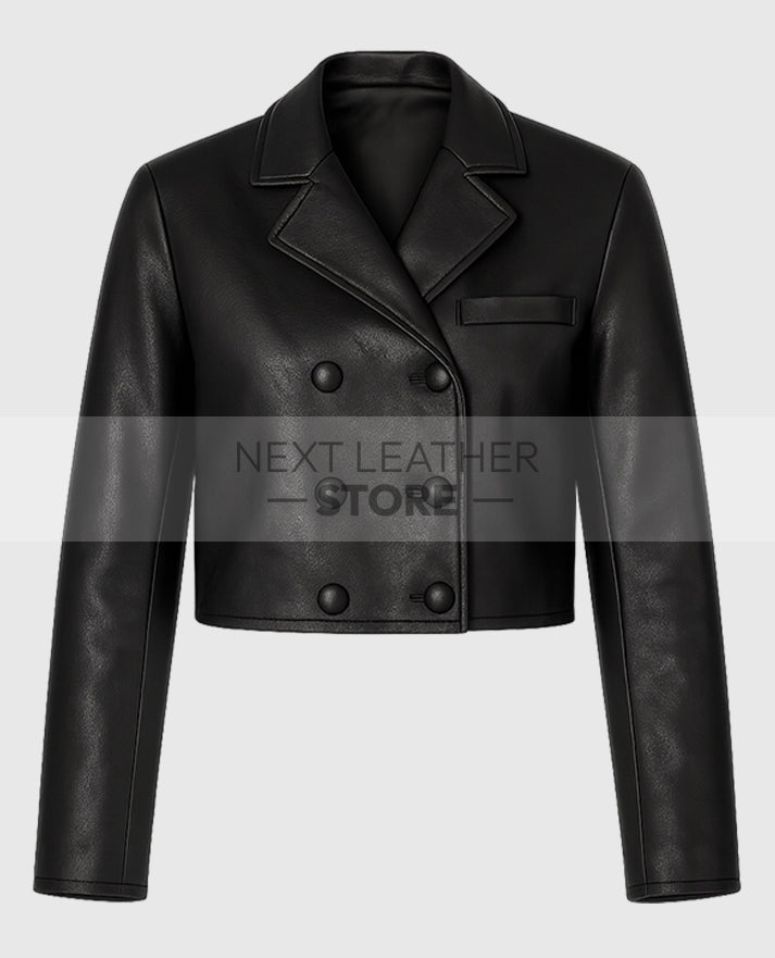 Drew Barrymore Show Christina Ricci Black Leather Jacket
