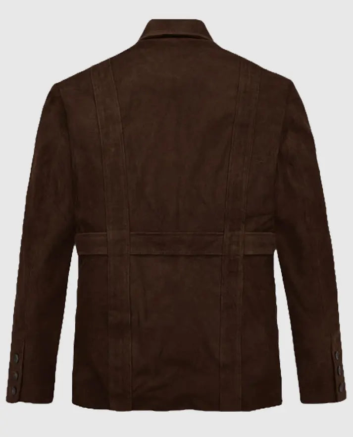  Dune Safari Suede Leather Blazer