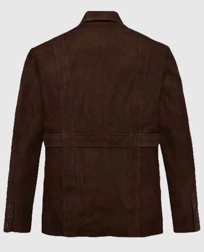  Dune Safari Suede Leather Blazer
