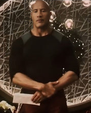Red One Dwayne Johnson Black T-shirt