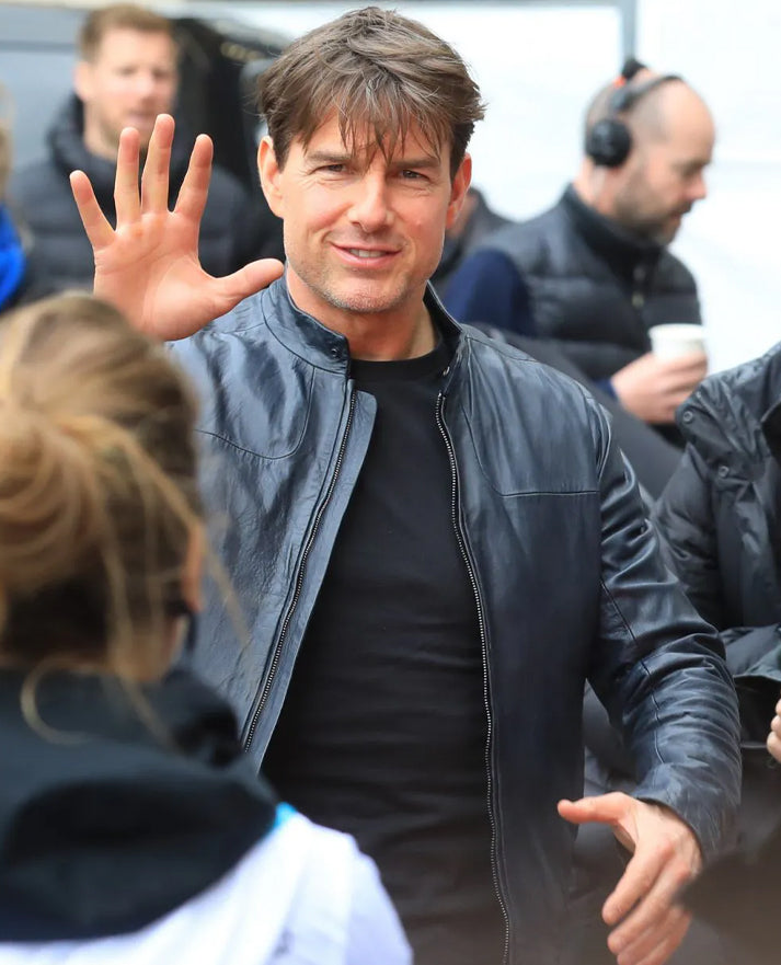 Ethan hunt Tom Cruise Mission Impossible Fallout Leather Jacket