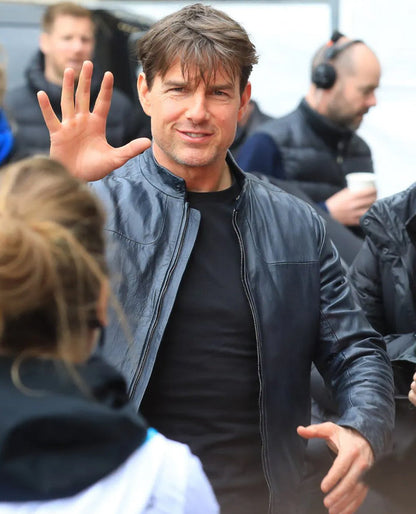 Ethan hunt Tom Cruise Mission Impossible Fallout Leather Jacket