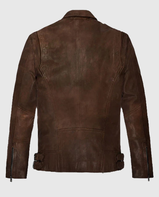 Falcon Spanish Brown Rider Leather Jacket