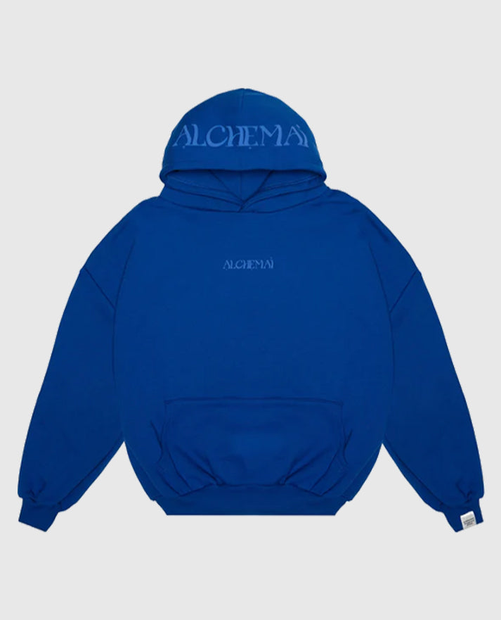 Fear of Looking Stupid Blue Fleece Hoodie 