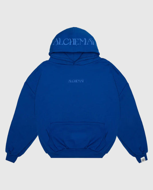 Fear of Looking Stupid Blue Fleece Hoodie 