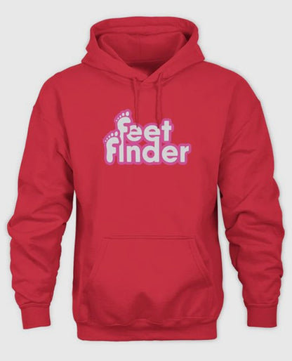 Feet Finder Red Hoodie