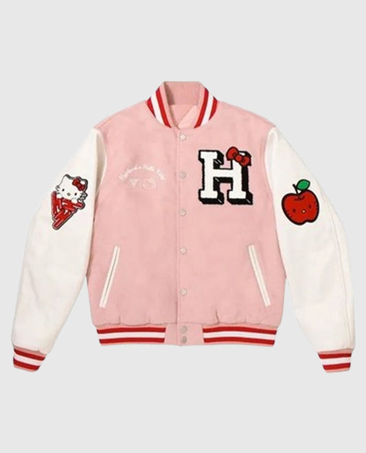 Hello Kitty Pink Varsity Jacket