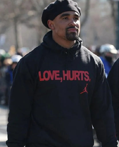 Jalen Hurts Love Hurts Black Hoodie