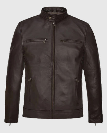 Jason Beghe Chicago P.D. Hank Voight Brown Leather Jacket