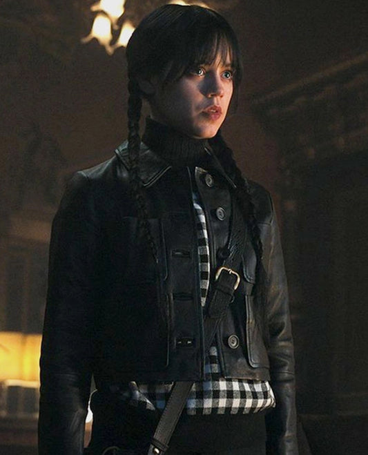 Jenna Ortega Wednesday Leather Jacket