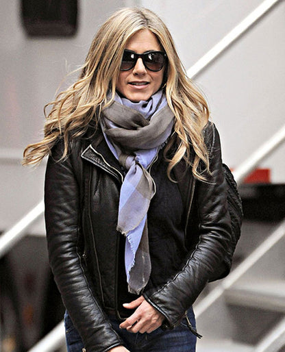 Jennifer Aniston Black Leather Jacket