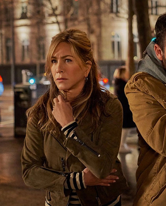 Jennifer Aniston Murder Mystery 2 Leather Jacket
